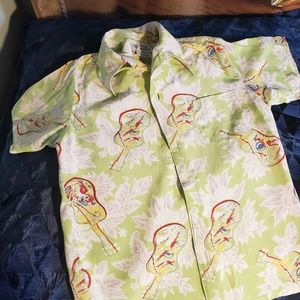 Little boys retro Hawaiian shirt